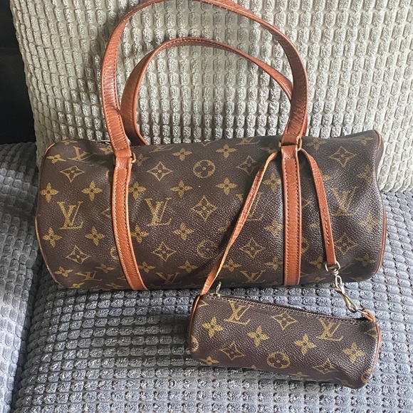 Louis Vuitton Brown Monogram Barrel Bag Set - Picture 1 of 8